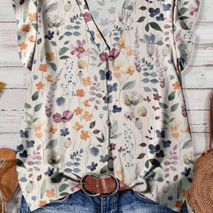 Short-sleeved loose shirt